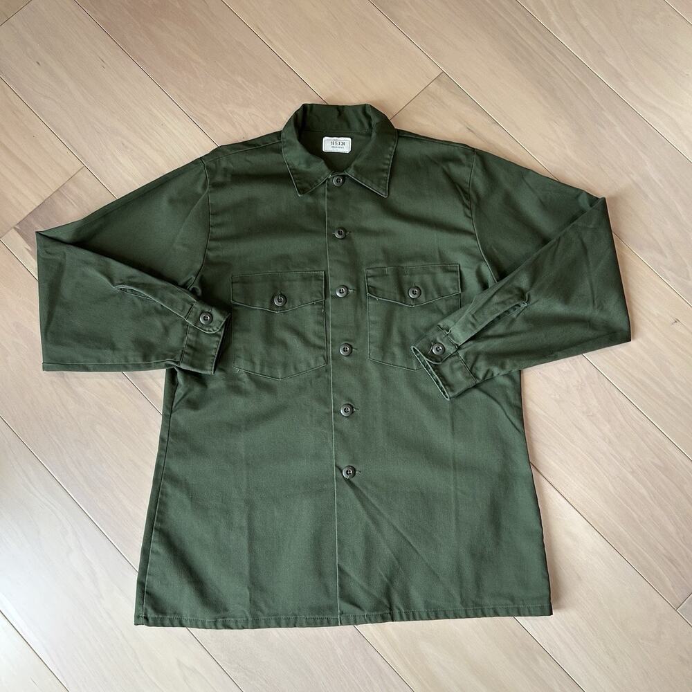 Military Shirt Utility, Dura Press OG-507 1985 Men’s 16.5X34